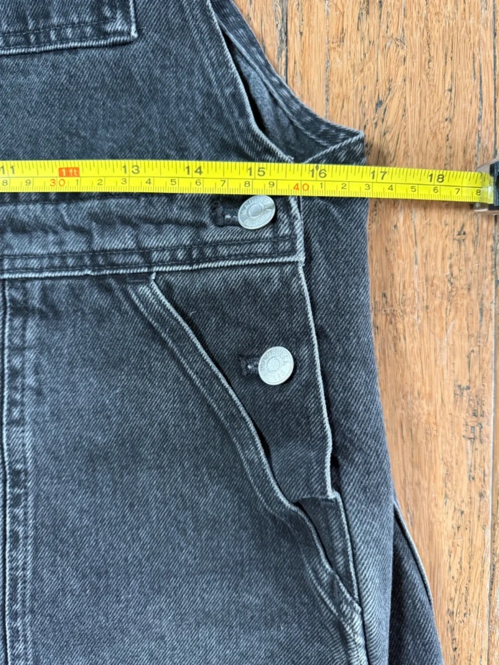 Madewell denim overall shorts